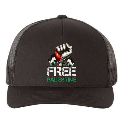 Palestine Flag Free Palestine Save Gaza Strip Yupoong Adult 5-Panel Trucker Hat