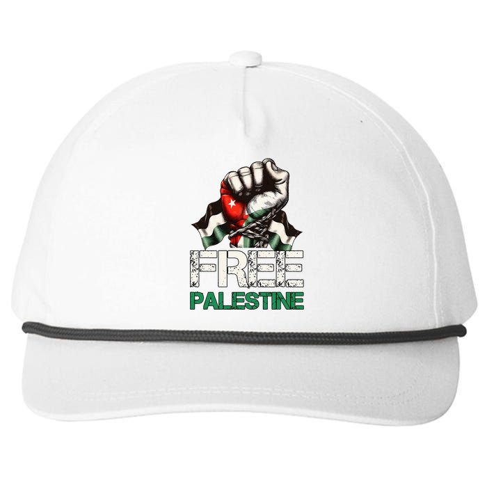 Palestine Flag Free Palestine Save Gaza Strip Snapback Five-Panel Rope Hat