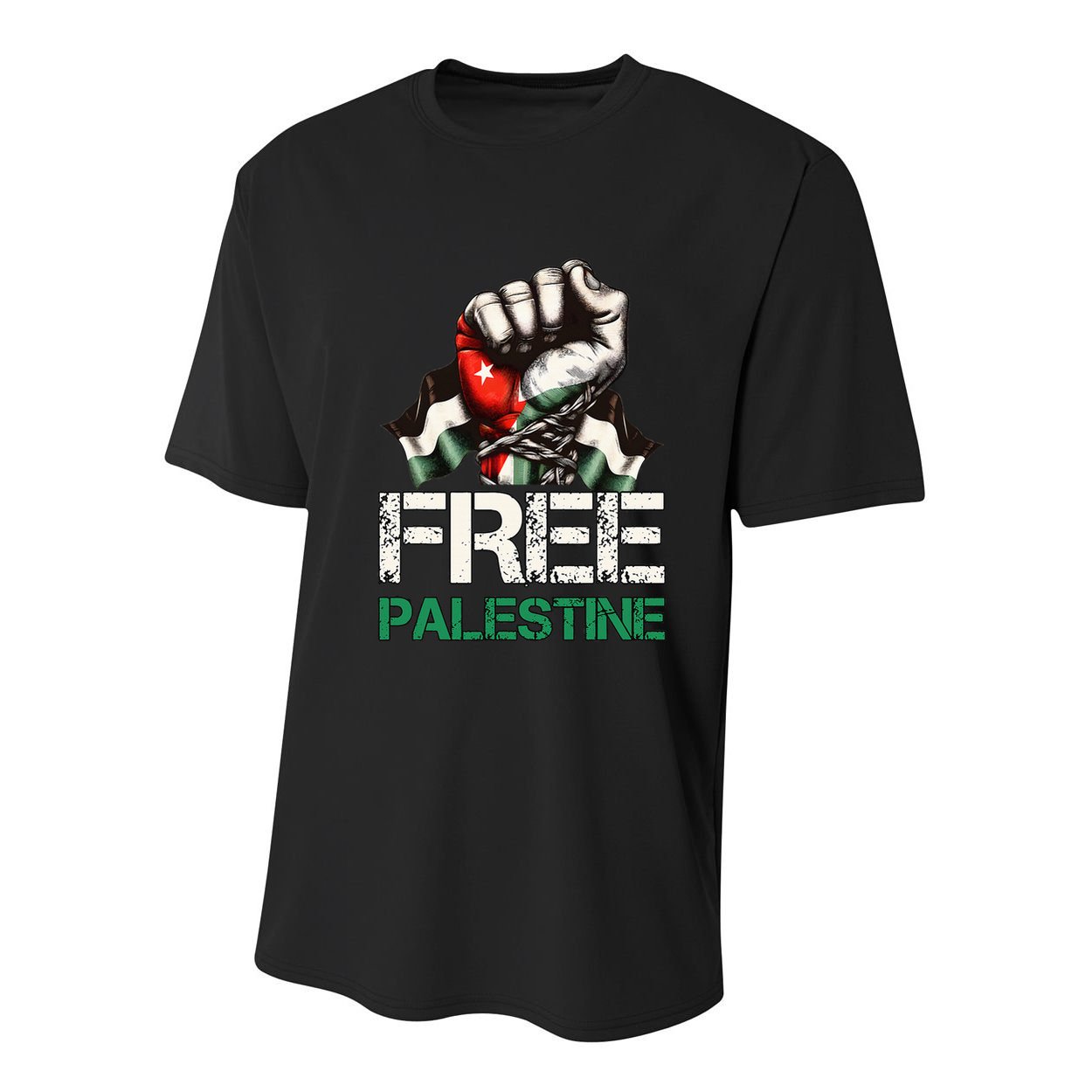 Palestine Flag Free Palestine Save Gaza Strip Youth Performance Sprint T-Shirt
