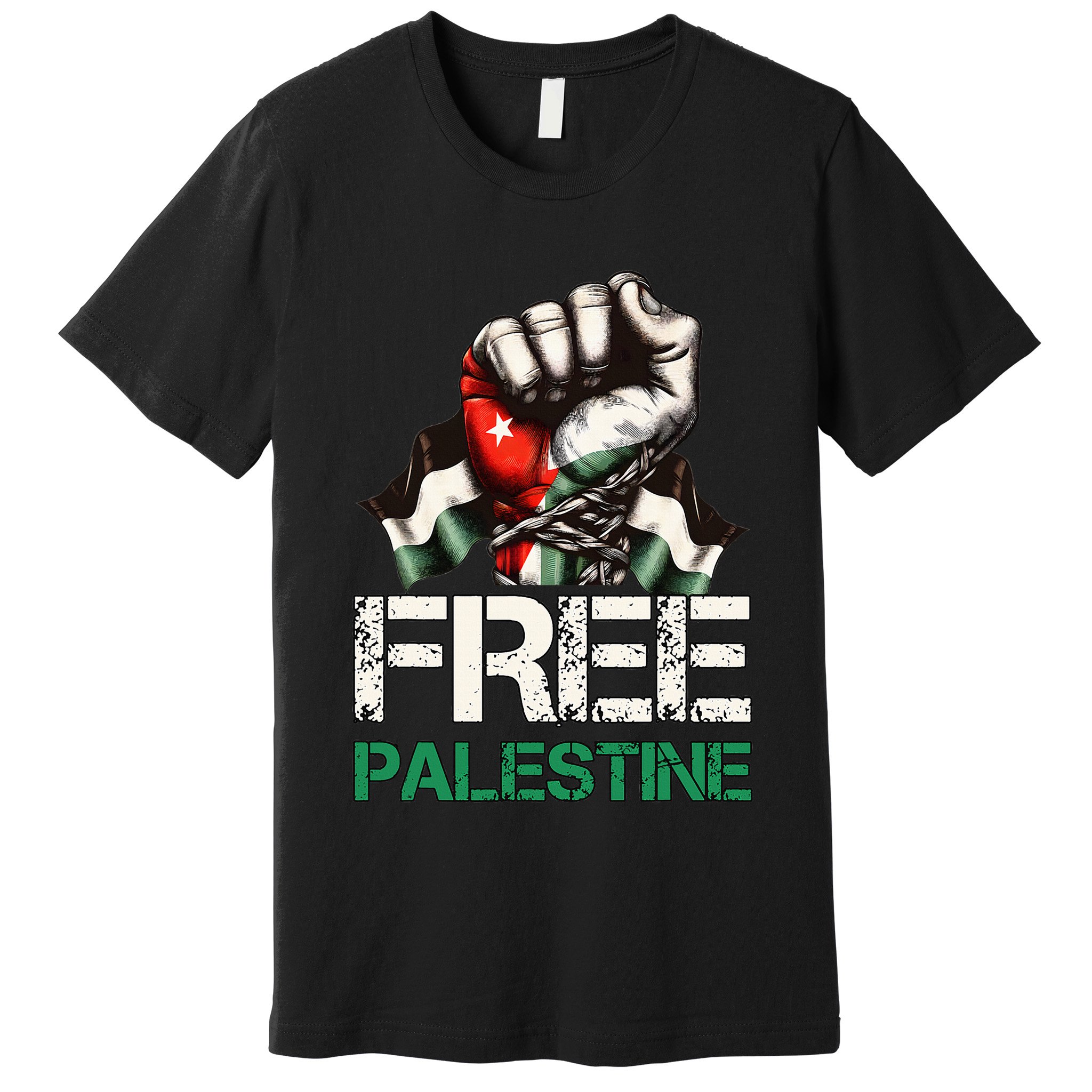Palestine Flag Free Palestine Save Gaza Strip Premium T-Shirt