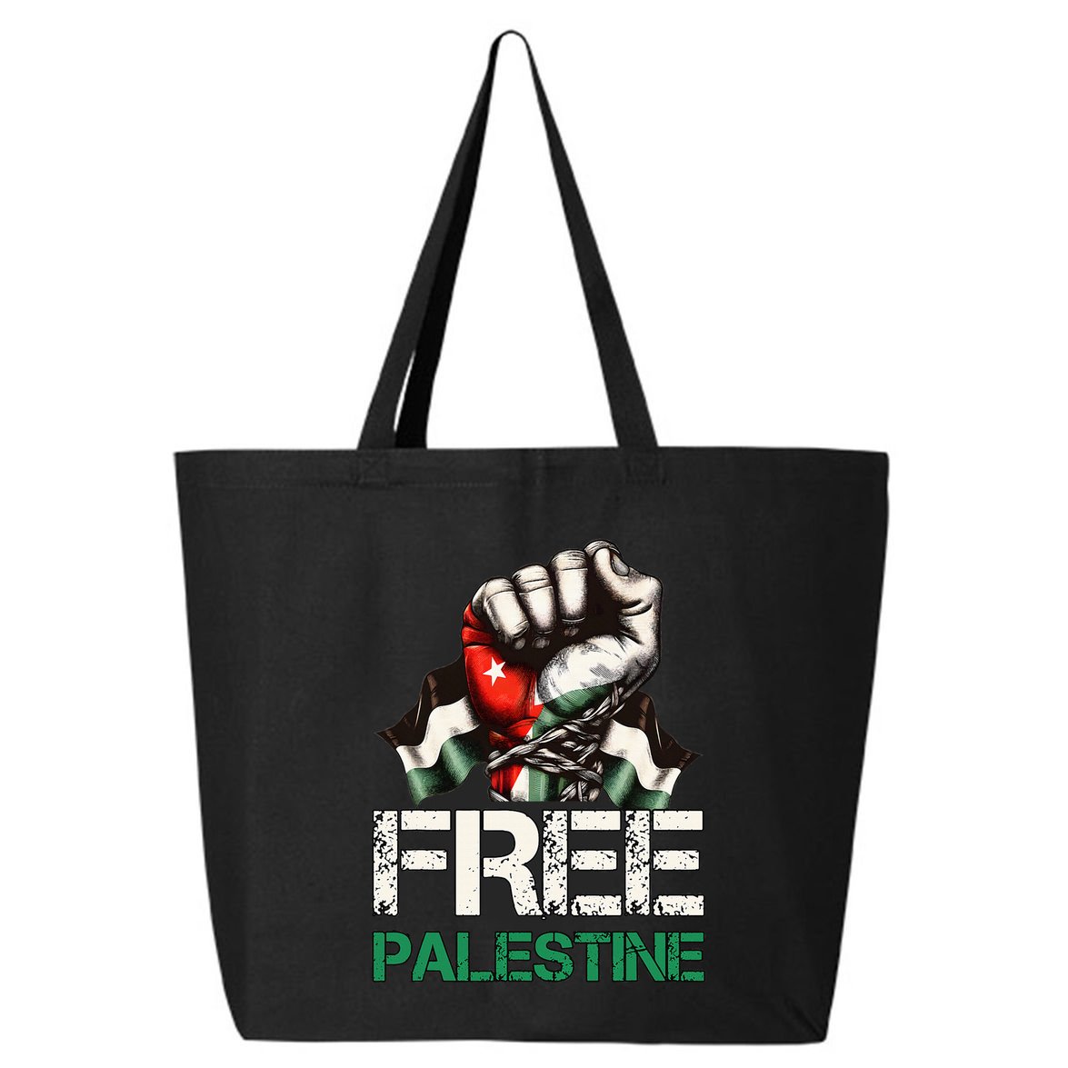 Palestine Flag Free Palestine Save Gaza Strip 25L Jumbo Tote