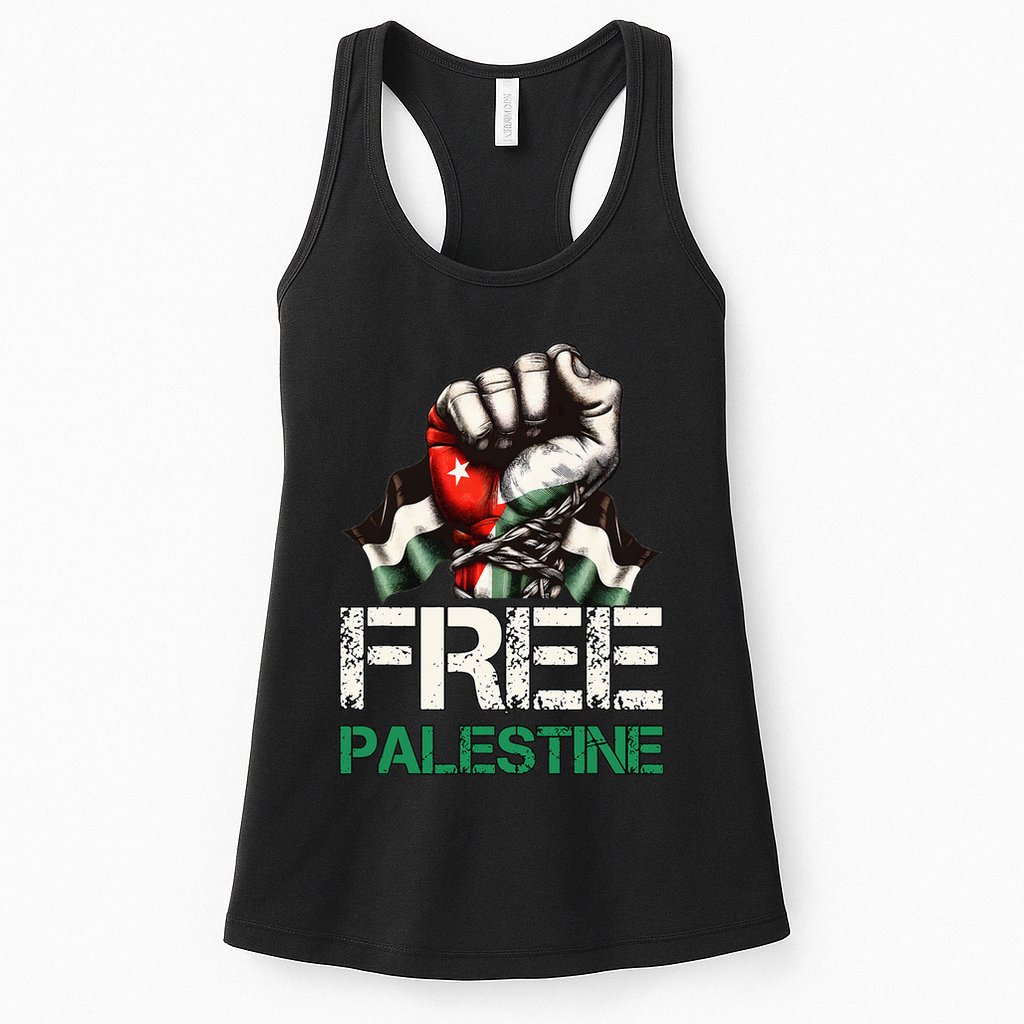 Palestine Flag Free Palestine Save Gaza Strip Womens Tank Top