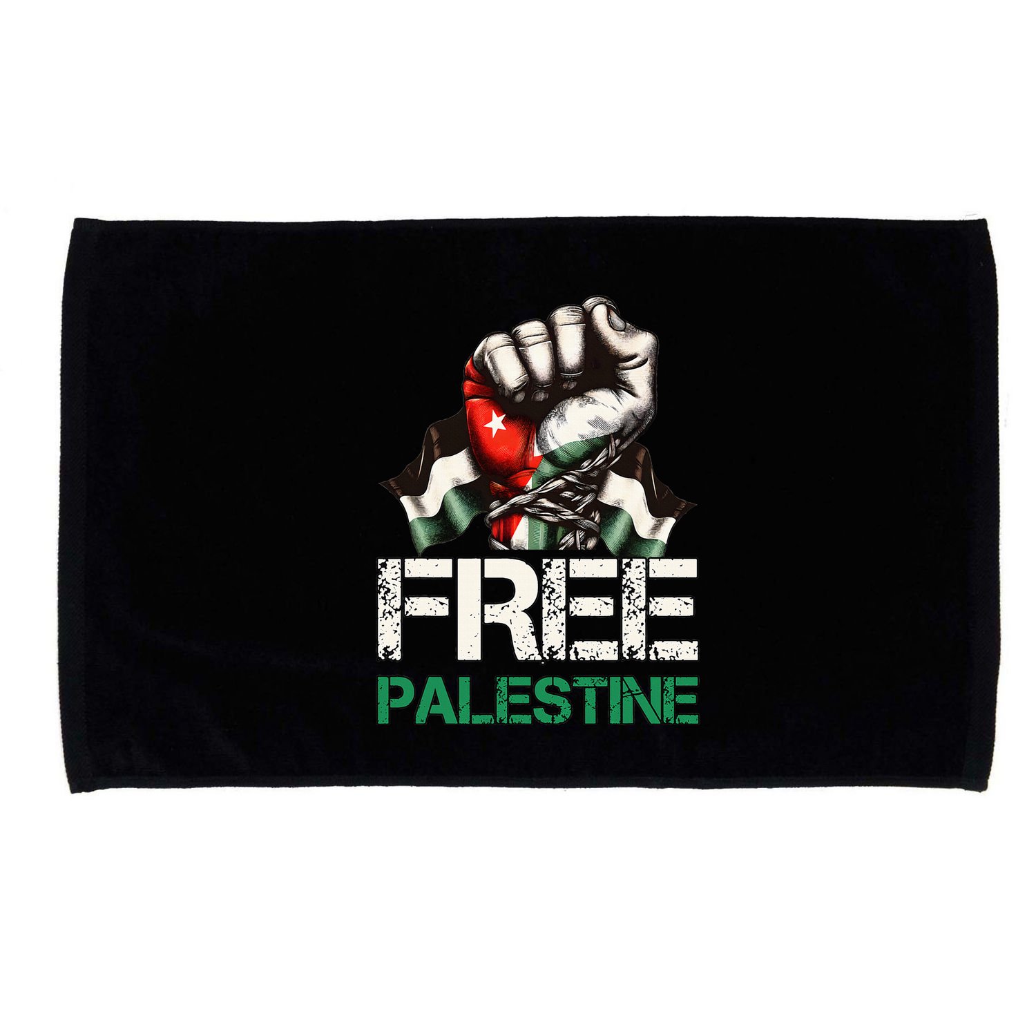 Palestine Flag Free Palestine Save Gaza Strip Microfiber Hand Towel