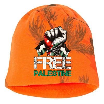 Palestine Flag Free Palestine Save Gaza Strip Kati - Camo Knit Beanie