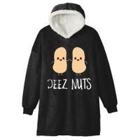 Peanut Food Funny Kawaii Cute Meme Deez Nuts Joke Gift Hooded Wearable Blanket