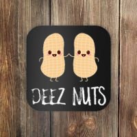 Peanut Food Funny Kawaii Cute Meme Deez Nuts Joke Gift Coaster