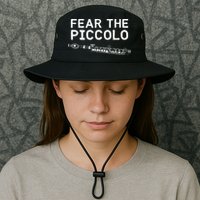 Piccolo Flute Fear The Piccolo Flutist Bucket Hat