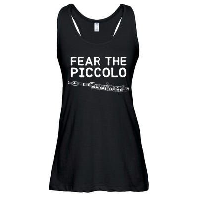 Piccolo Flute Fear The Piccolo Flutist Ladies Essential Flowy Tank