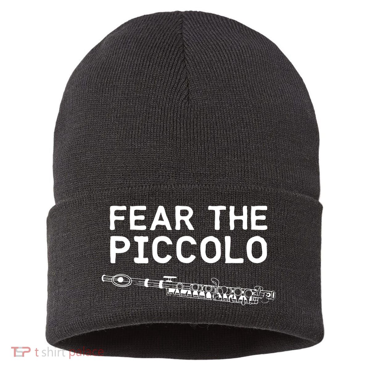 Piccolo Flute Fear The Piccolo Flutist Sustainable Knit Beanie