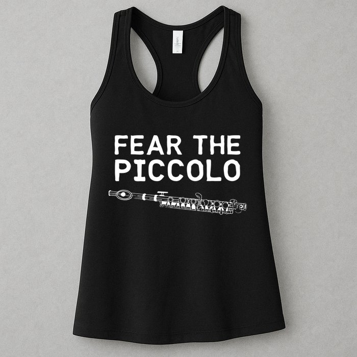 Piccolo Flute Fear The Piccolo Flutist Womens Tank Top