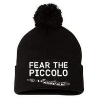 Piccolo Flute Fear The Piccolo Flutist Pom Pom 12in Knit Beanie