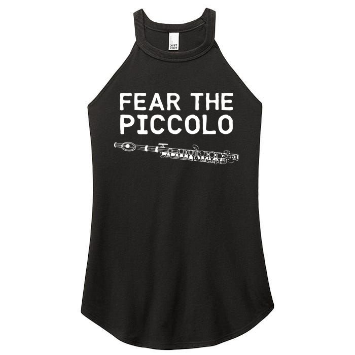 Piccolo Flute Fear The Piccolo Flutist Women's Perfect Tri Rocker Tank