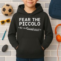 Piccolo Flute Fear The Piccolo Flutist Kids Hoodie