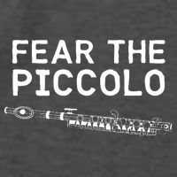 Piccolo Flute Fear The Piccolo Flutist Vector Backpack