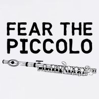 Piccolo Flute Fear The Piccolo Flutist Garment-Dyed Sweatshirt