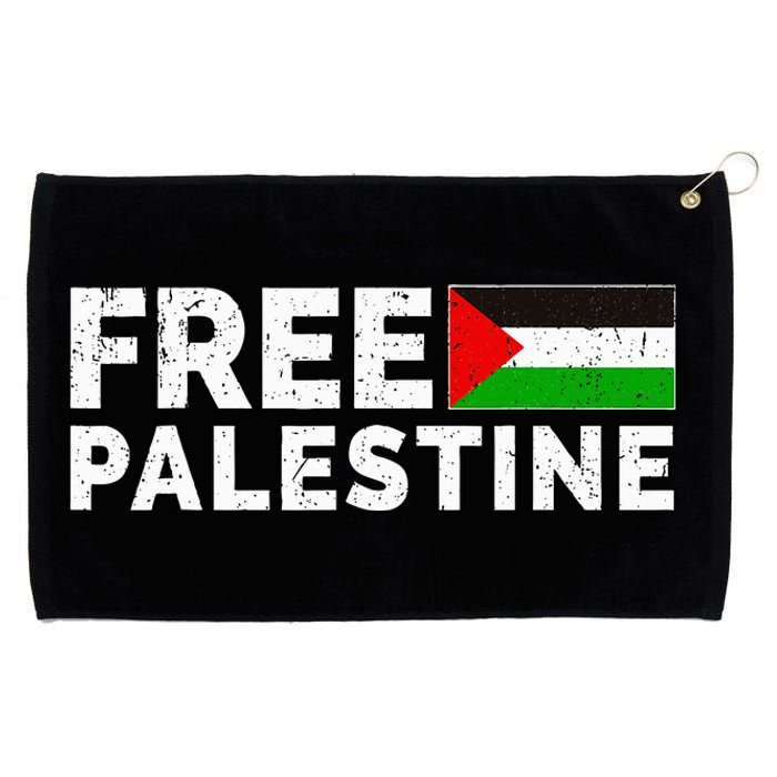 Palestine Flag Free Gaza Grommeted Golf Towel