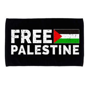 Palestine Flag Free Gaza Microfiber Hand Towel