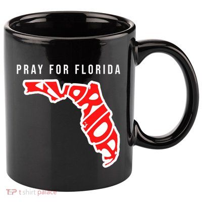 Pray For Florida Hurricane IAN Survivor 11oz C Handle Ceramic Mug