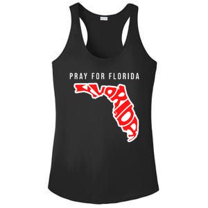 Pray For Florida Hurricane IAN Survivor Ladies PosiCharge Competitor Racerback Tank