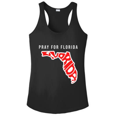 Pray For Florida Hurricane IAN Survivor Ladies PosiCharge Competitor Racerback Tank