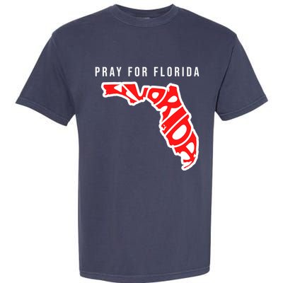 Pray For Florida Hurricane IAN Survivor Garment-Dyed Heavyweight T-Shirt