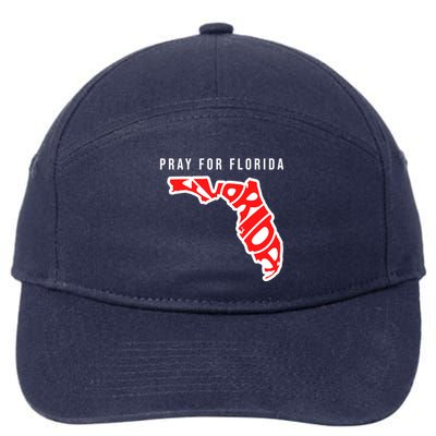 Pray For Florida Hurricane IAN Survivor 7-Panel Snapback Hat