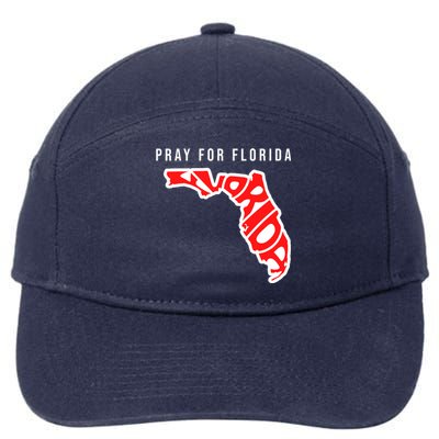 Pray For Florida Hurricane IAN Survivor 7-Panel Snapback Hat