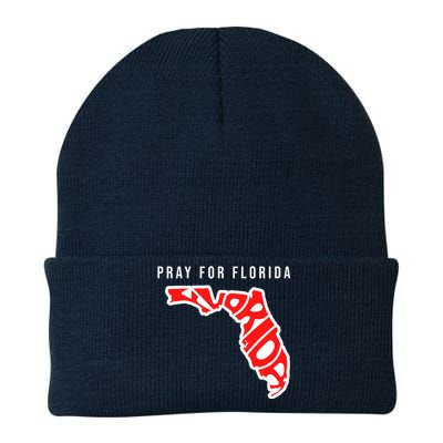 Pray For Florida Hurricane IAN Survivor Knit Cap Winter Beanie