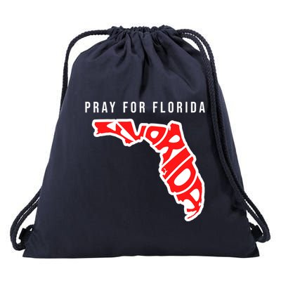 Pray For Florida Hurricane IAN Survivor Drawstring Bag