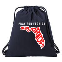 Pray For Florida Hurricane IAN Survivor Drawstring Bag