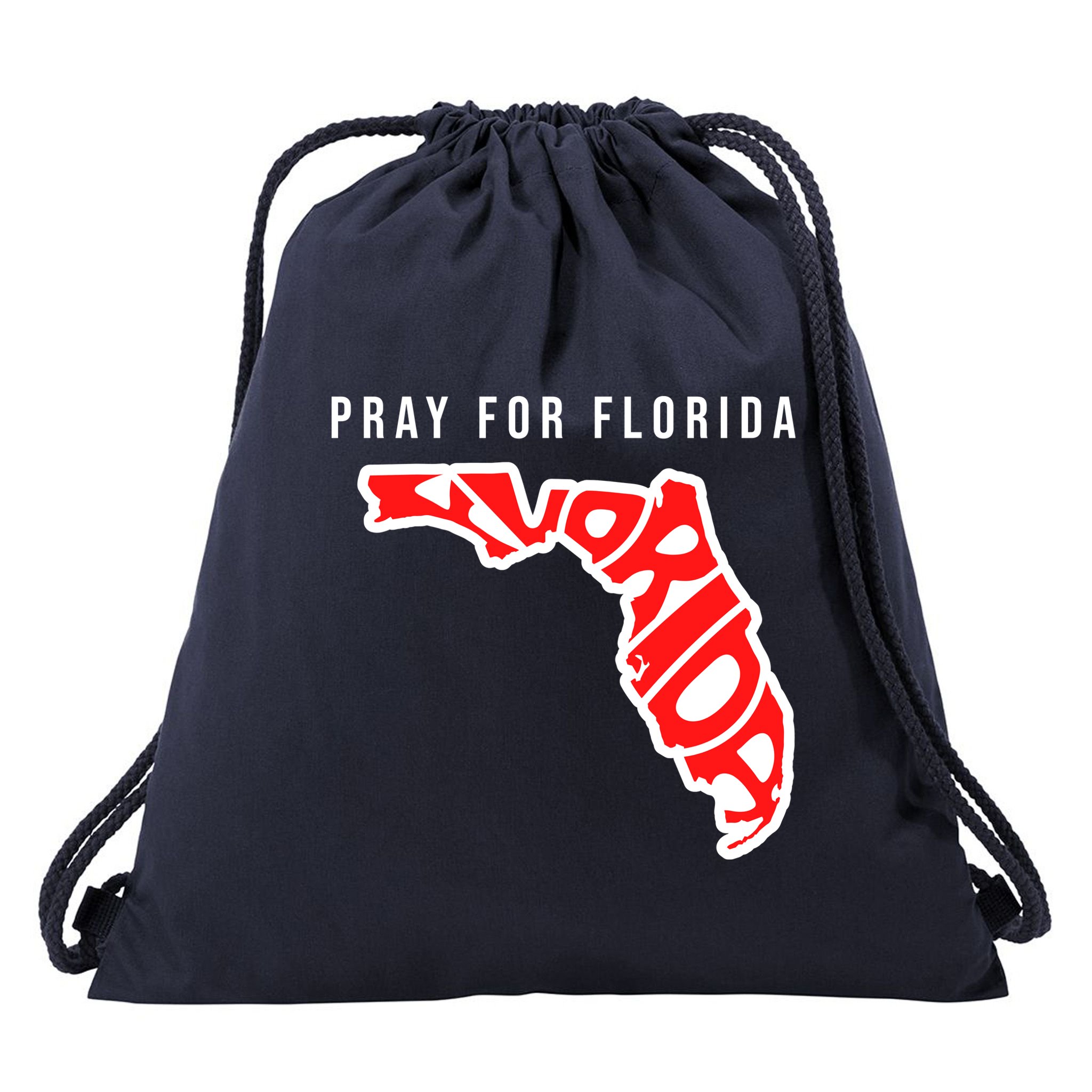Pray For Florida Hurricane IAN Survivor Drawstring Bag