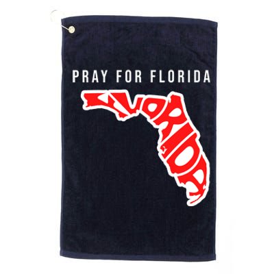 Pray For Florida Hurricane IAN Survivor Platinum Collection Golf Towel