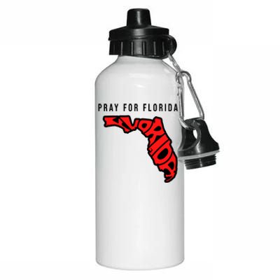 Pray For Florida Hurricane IAN Survivor Aluminum Water Bottle