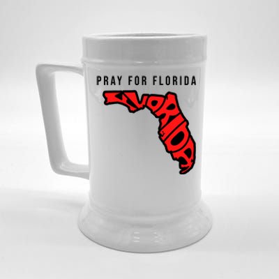 Pray For Florida Hurricane IAN Survivor Beer Stein