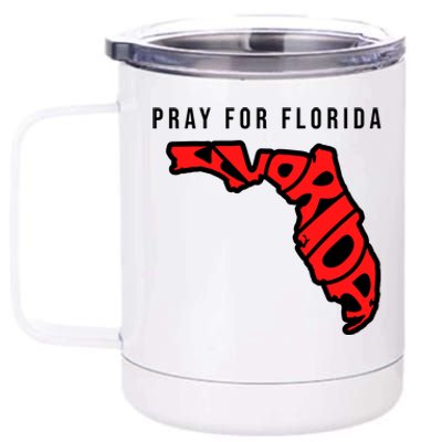 Pray For Florida Hurricane IAN Survivor 12 oz Stainless Steel Tumbler Cup