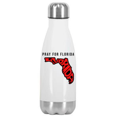 Pray For Florida Hurricane IAN Survivor Stainless Steel Insulated Water Bottle