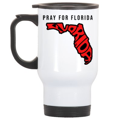 Pray For Florida Hurricane IAN Survivor Stainless Steel Travel Mug