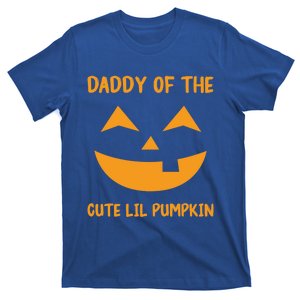 Pumpkin Face Funny Daddy Of The Cute Lil Pumpkin Halloween Gift T-Shirt