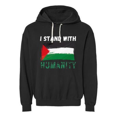 Palestine Flag Free Gaza I Stand With Free Palestine Gaza Garment-Dyed Fleece Hoodie