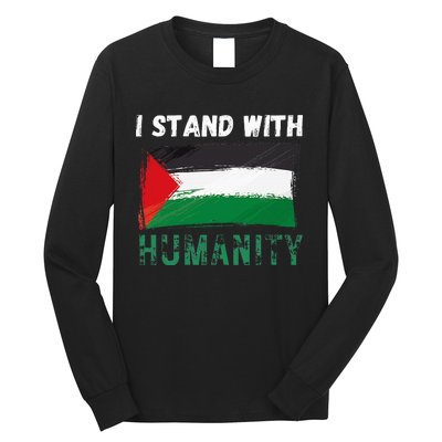 Palestine Flag Free Gaza I Stand With Free Palestine Gaza Long Sleeve Shirt