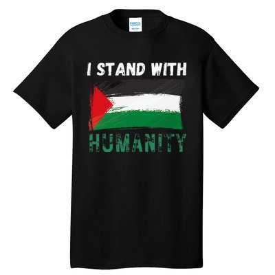 Palestine Flag Free Gaza I Stand With Free Palestine Gaza Tall T-Shirt