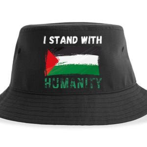 Palestine Flag Free Gaza I Stand With Free Palestine Gaza Sustainable Bucket Hat