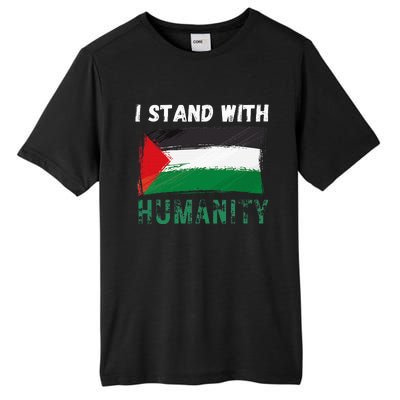 Palestine Flag Free Gaza I Stand With Free Palestine Gaza Tall Fusion ChromaSoft Performance T-Shirt