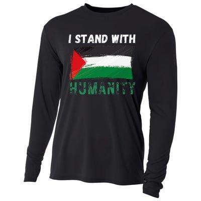 Palestine Flag Free Gaza I Stand With Free Palestine Gaza Cooling Performance Long Sleeve Crew