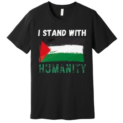 Palestine Flag Free Gaza I Stand With Free Palestine Gaza Premium T-Shirt