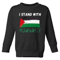 Palestine Flag Free Gaza I Stand With Free Palestine Gaza Toddler Sweatshirt