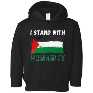 Palestine Flag Free Gaza I Stand With Free Palestine Gaza Toddler Hoodie