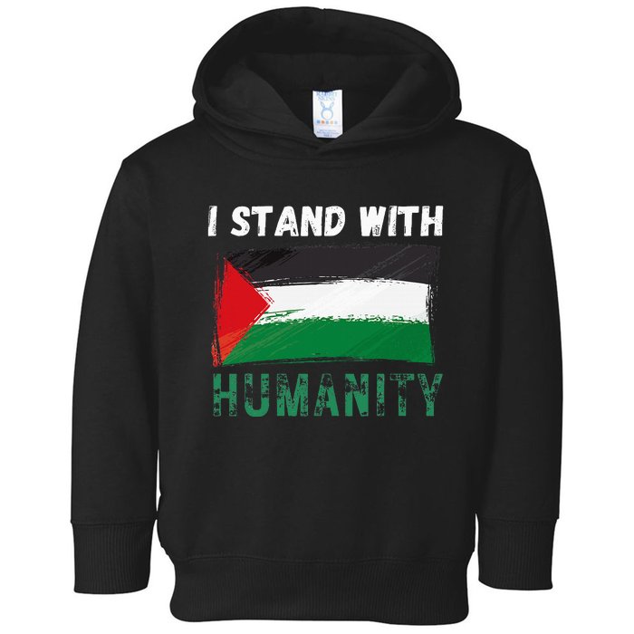 Palestine Flag Free Gaza I Stand With Free Palestine Gaza Toddler Hoodie