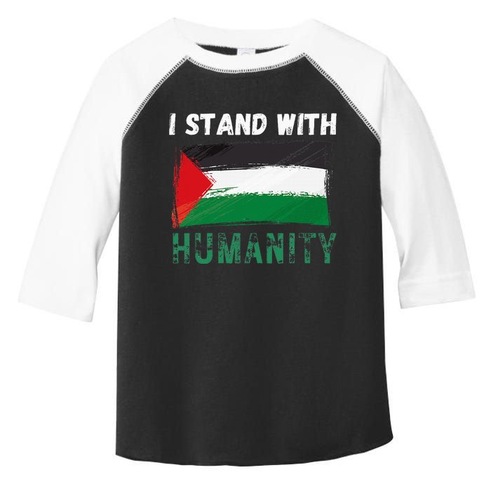 Palestine Flag Free Gaza I Stand With Free Palestine Gaza Toddler Fine Jersey T-Shirt