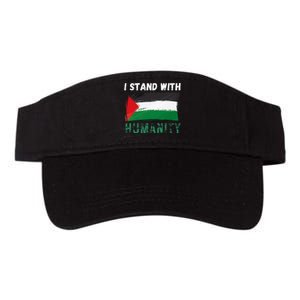 Palestine Flag Free Gaza I Stand With Free Palestine Gaza Valucap Bio-Washed Visor